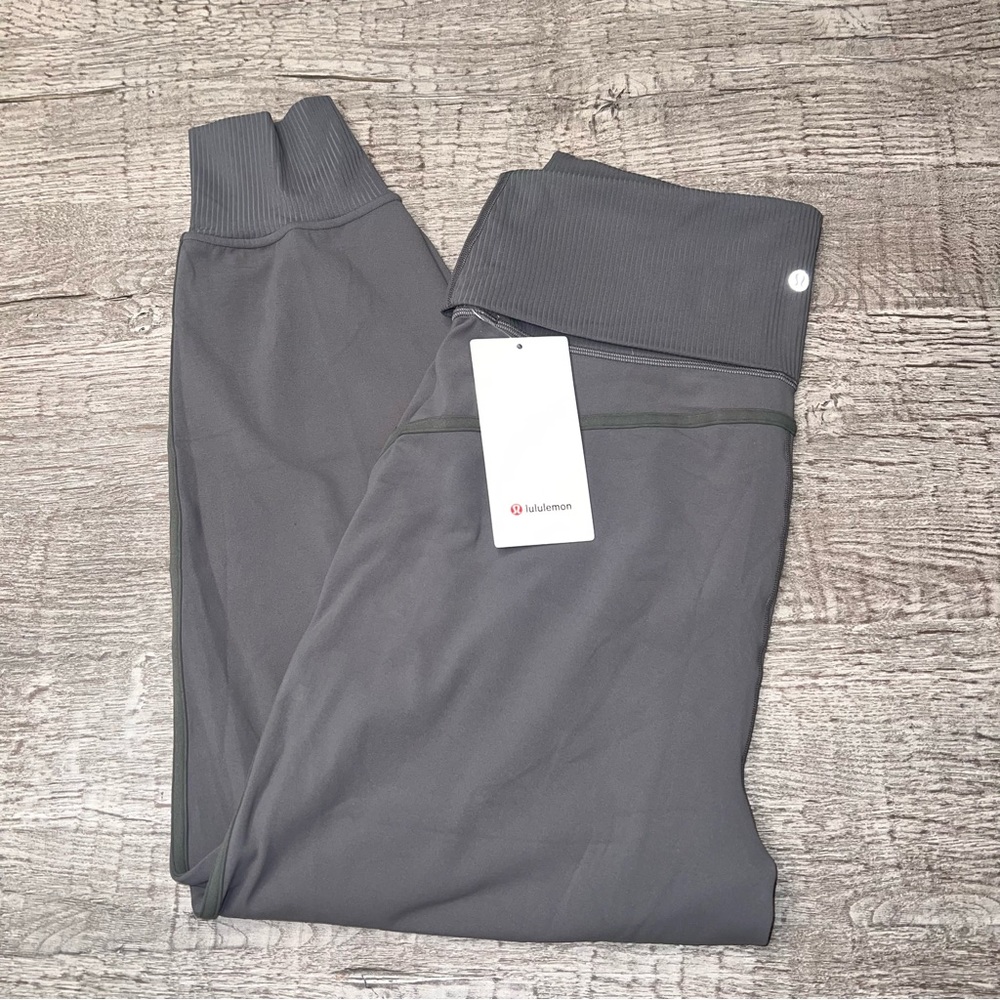 NWT lululemon Align™ Super-High-Rise Ribbed-Waist Jogger Carob Brown COBN Sz 14 - Picture 8 of 8
